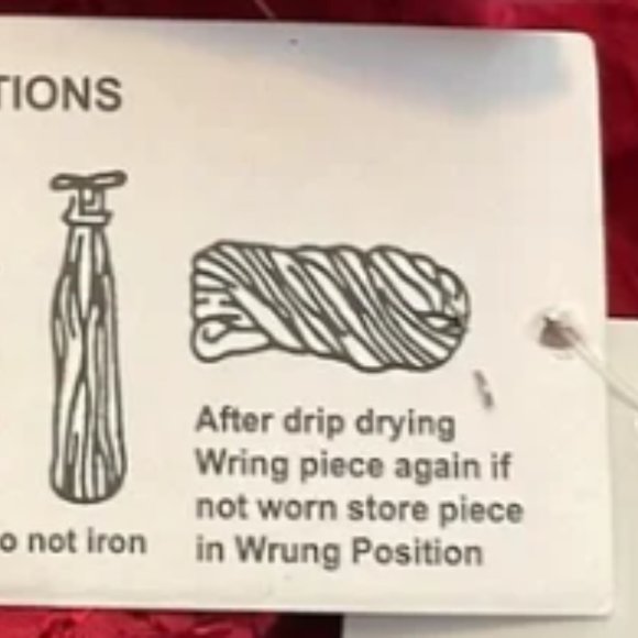 Greater Good Women's Size Medium Red Cotton Blouse Made in India - Picture 8 of 8